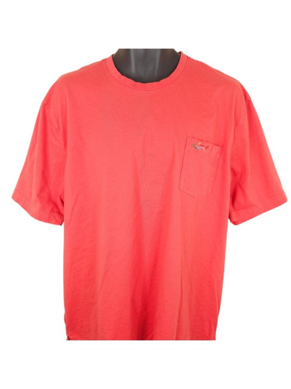 Greg Norman T Shirt Mens Size 2XL Tomato Red Streetwear Pocket Tee - Picture 2 of 6